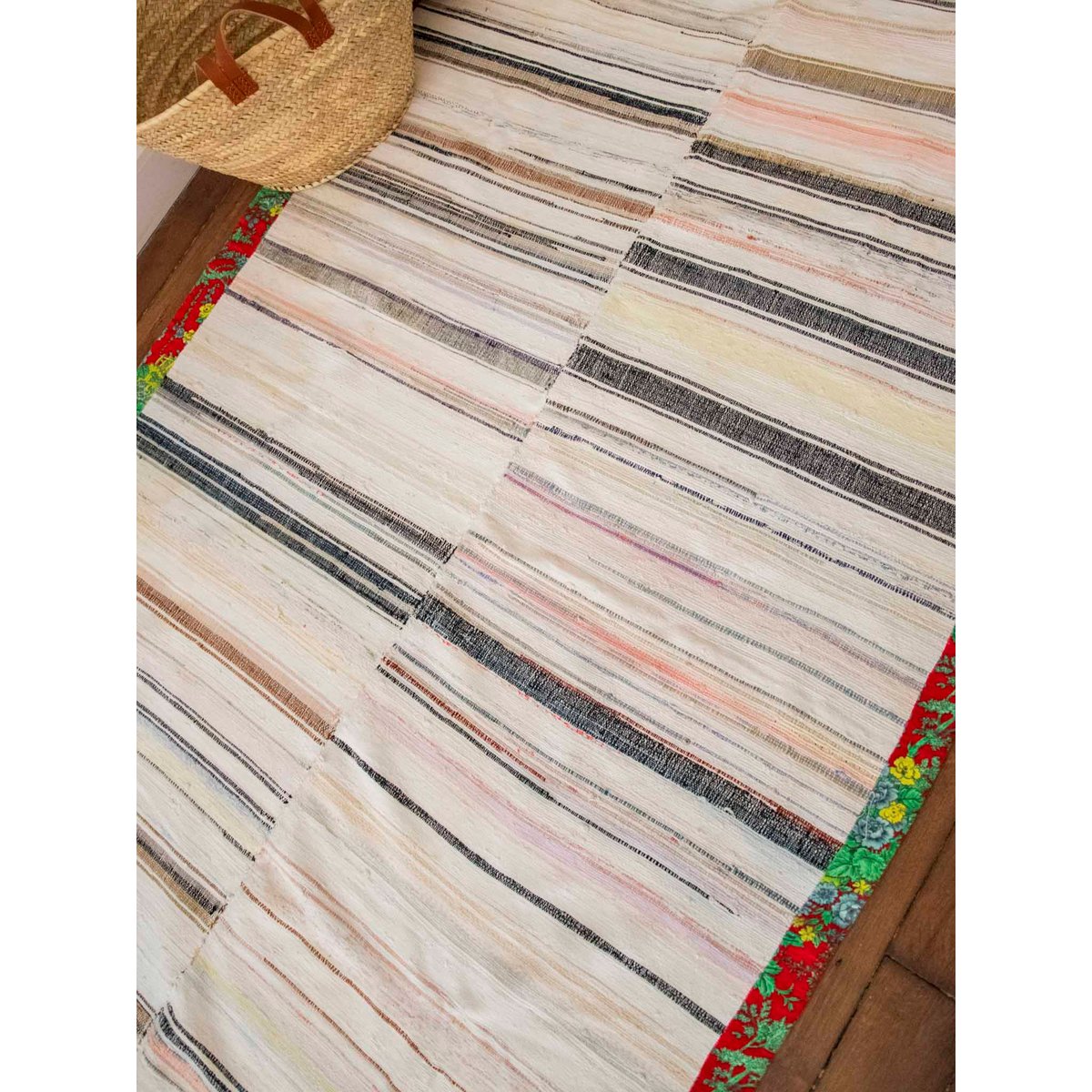 Tapis au rebord à motifs Olivier N°129 - Bon état multicolore, DEBONGOUT