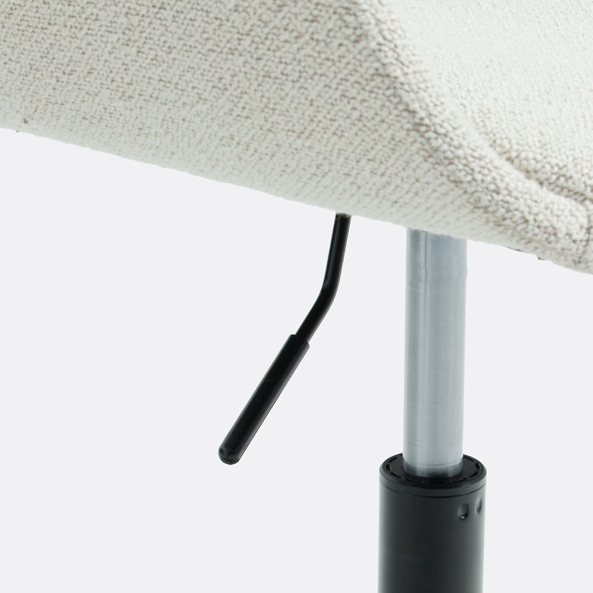 Fauteuil de bureau rotatif tissu bouclette, Harlan ecru, LA REDOUTE INTERIEURS