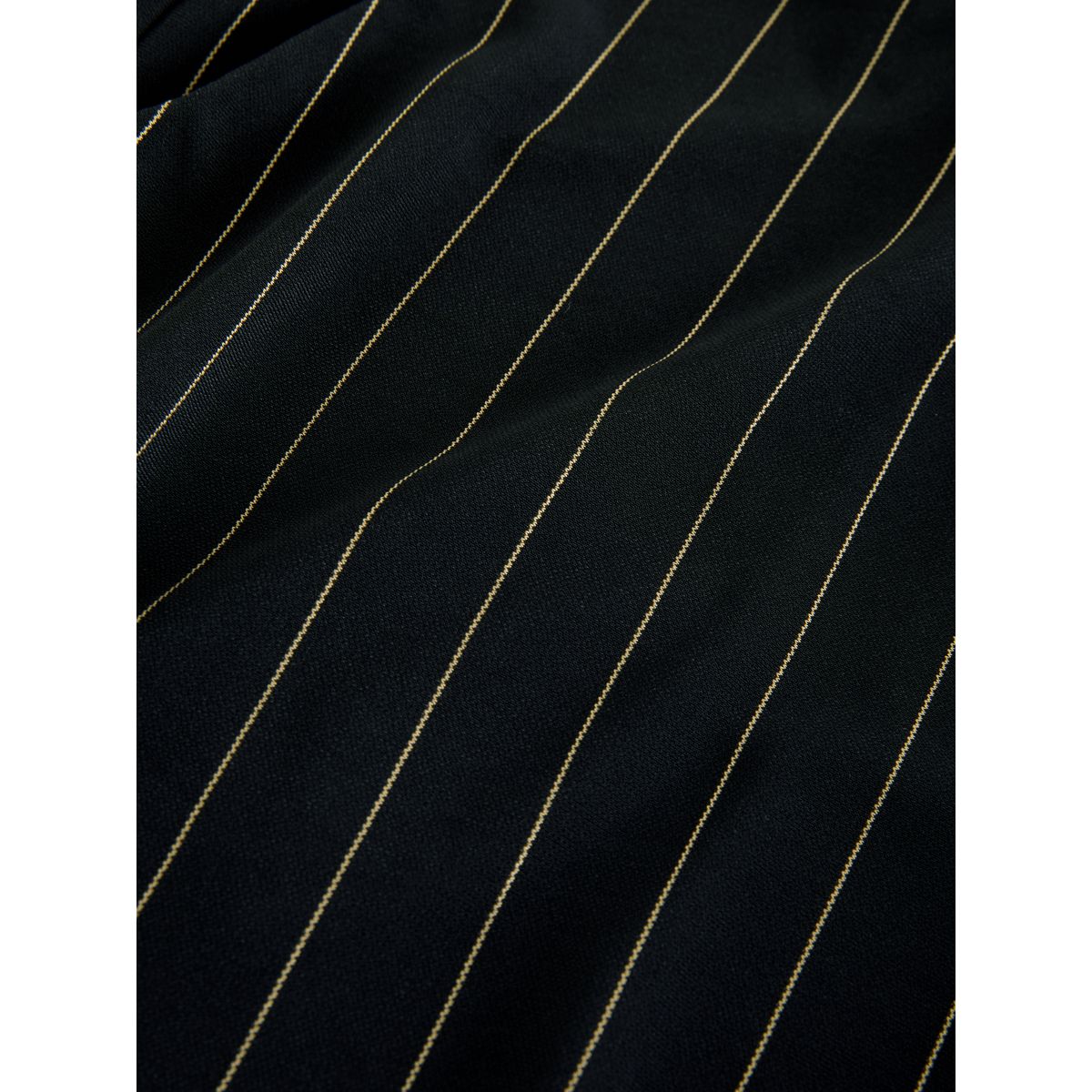 Pantalon large à taille cintrée noir à rayures, NEXT