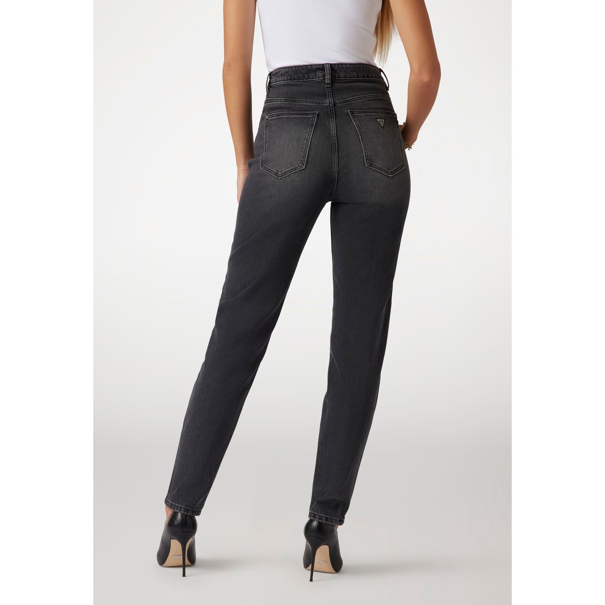 Mom Jeans gris foncé, GUESS