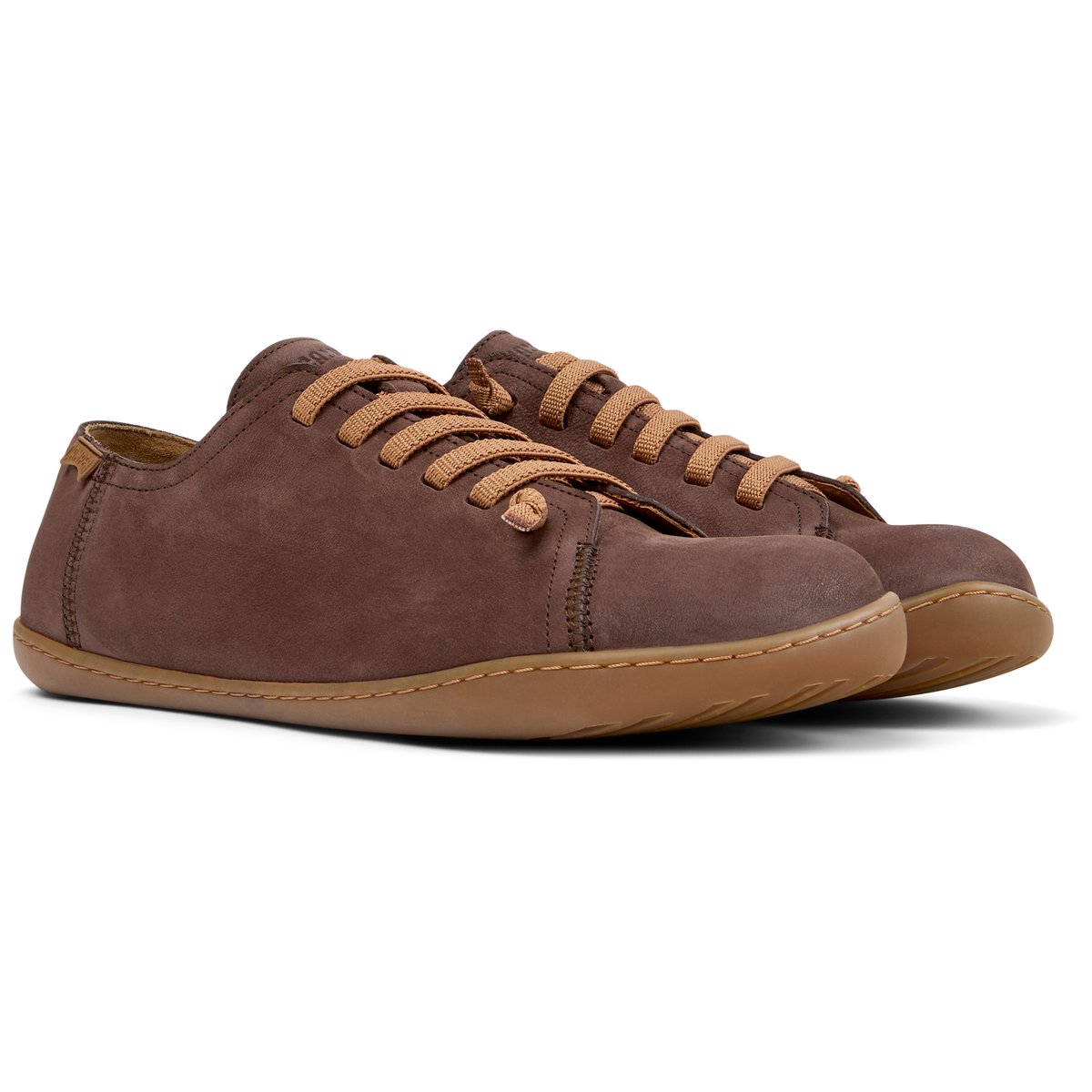Baskets Peu Cami Nubuck Leather marron foncé 1, CAMPER
