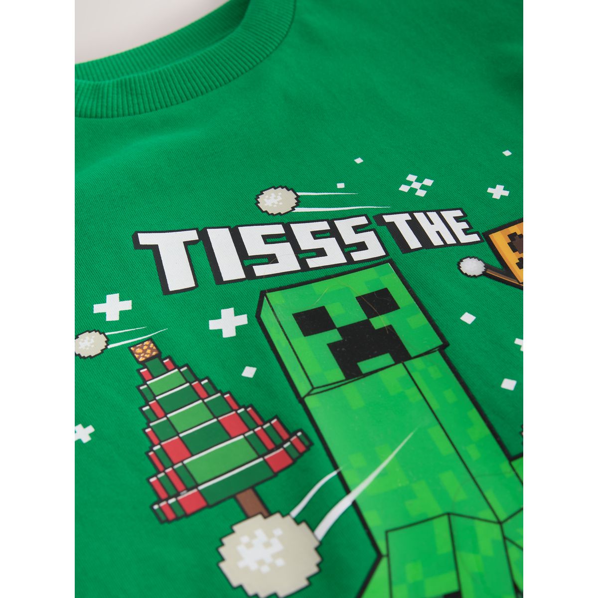 T-shirt de noël à manches longues minecraft vert, NEXT