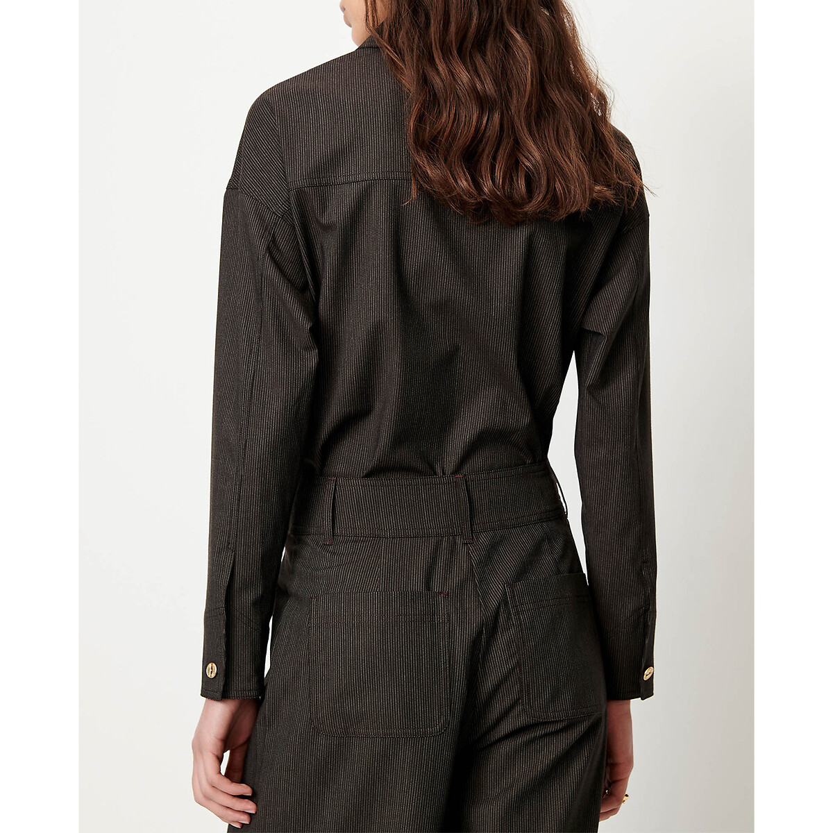 Notteri Striped Long Sleeve Shirt brown, SESSUN