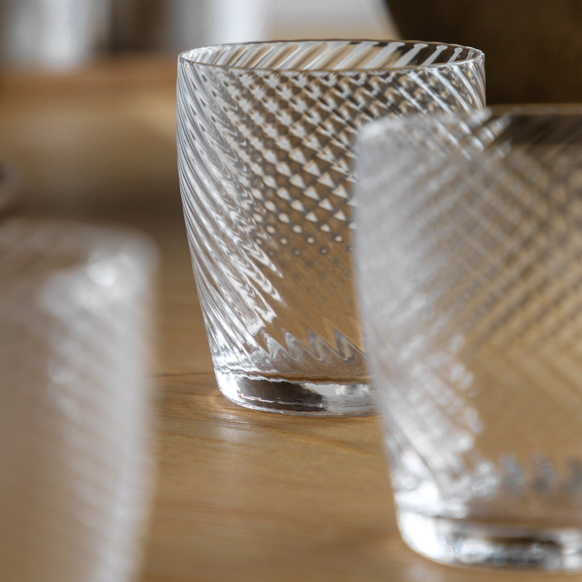 Set of 4 Vela Tumbler Glasses in Clear transparent, ÉDITÉ