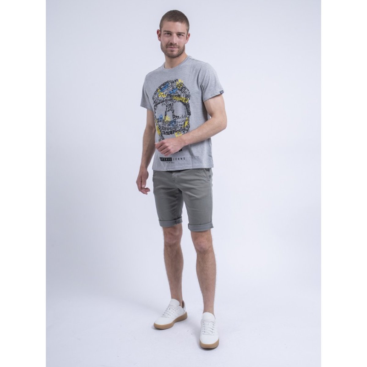 T-shirt Col Rond Nuskino gris, RITCHIE