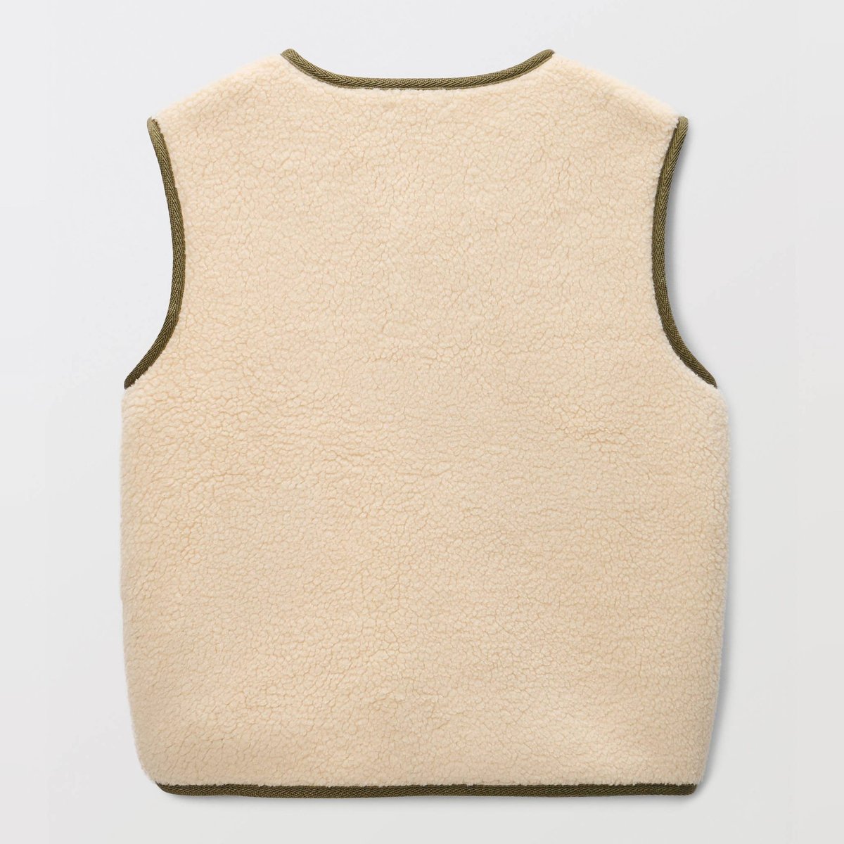 Veste sans manches en jean en coton naturel, MONOPRIX