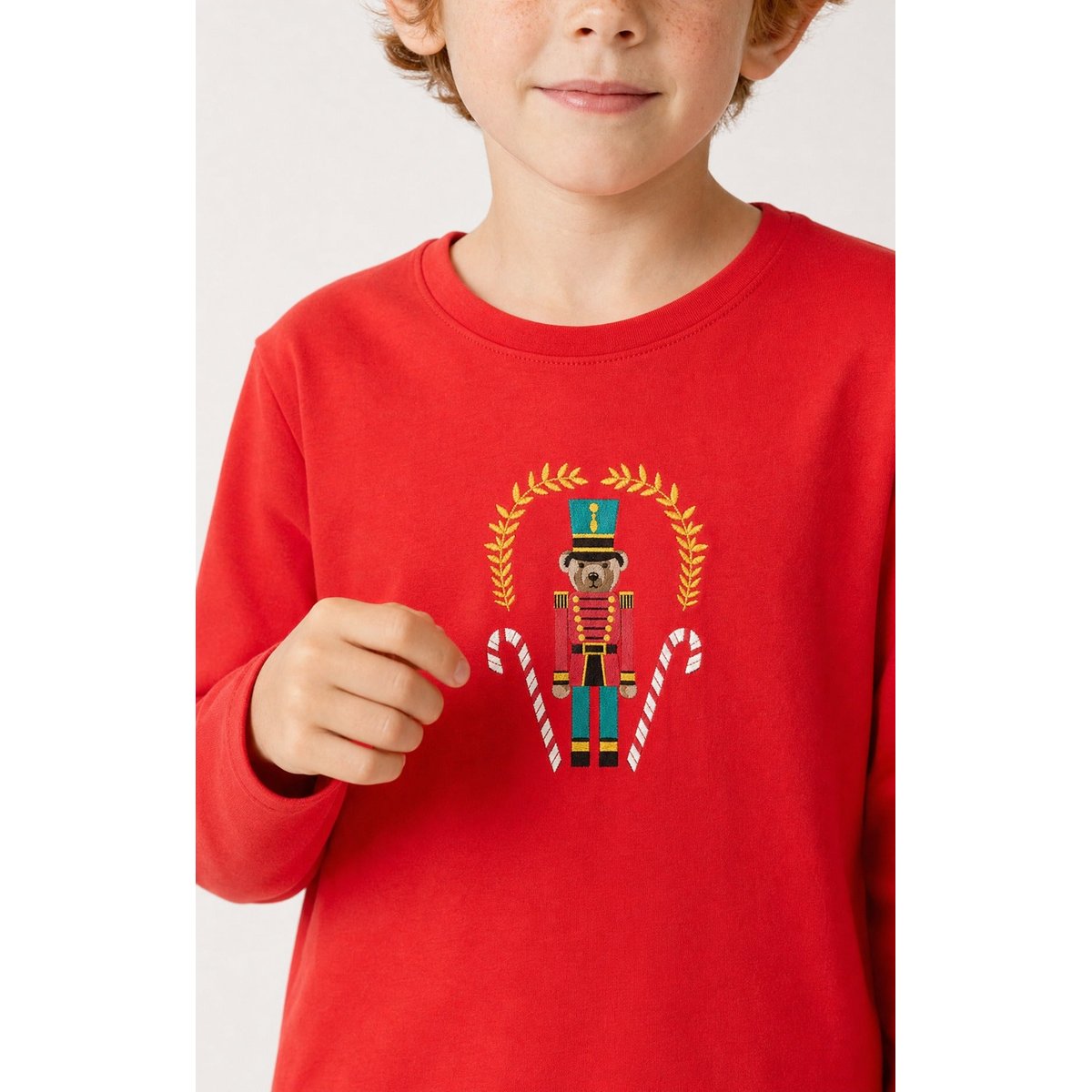 Pyjama enfant en jersey de coton épais imprimé Casse-noisette glace, ARTHUR