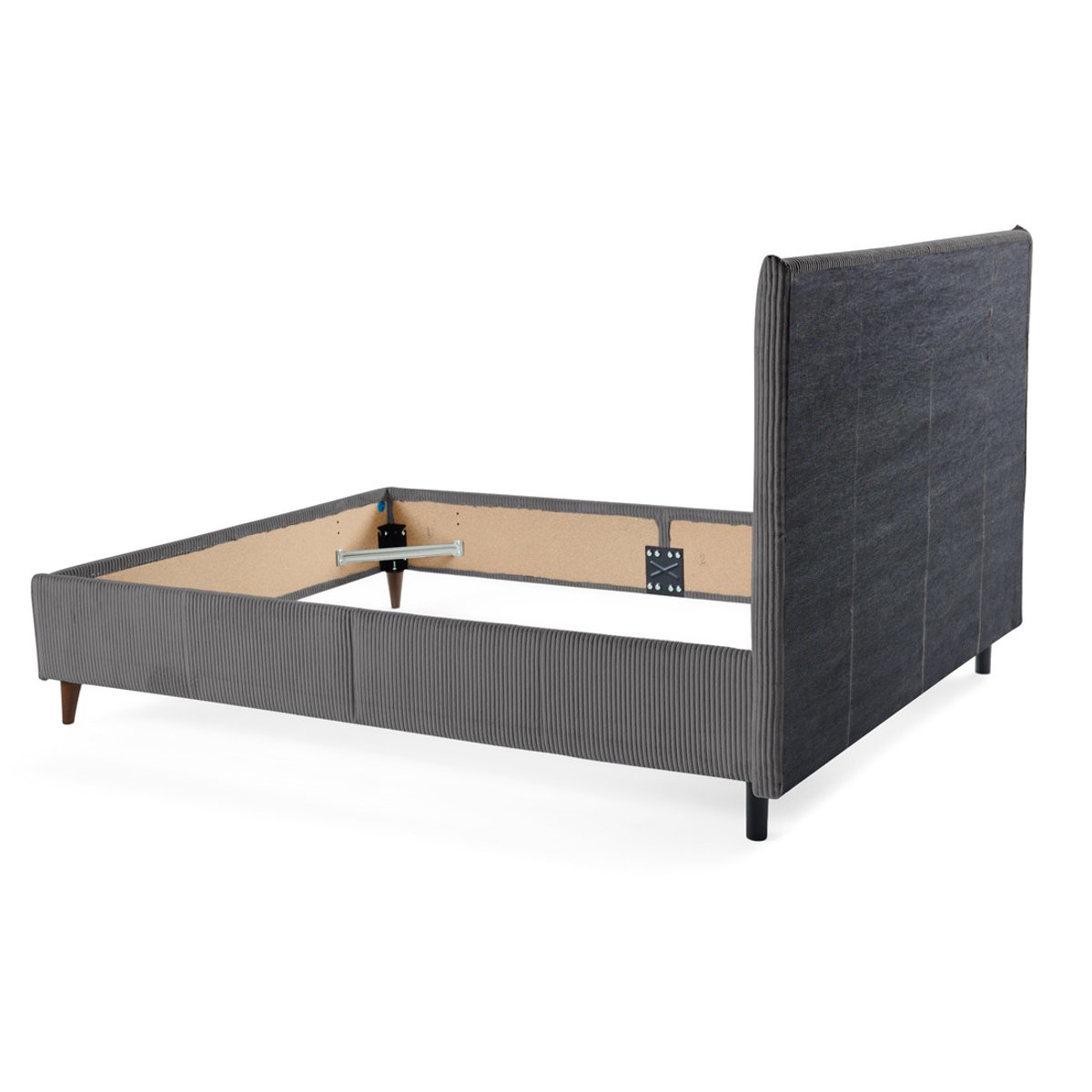 Lit - BOTTICELLI gris anthracite, BEST MOBILIER