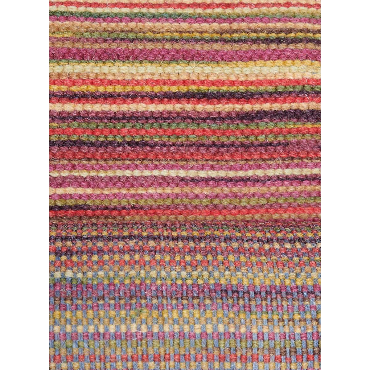 Tapis Chambre fait à la main en laine motif géométrique rouge, UN AMOUR DE TAPIS