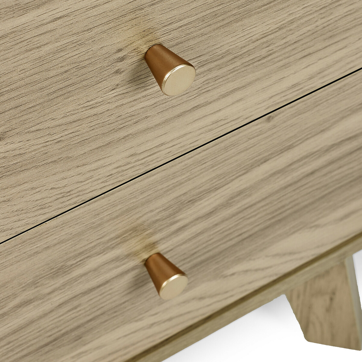Seluna Retro 2 Drawer Oak Bedside natural oak, SO'HOME