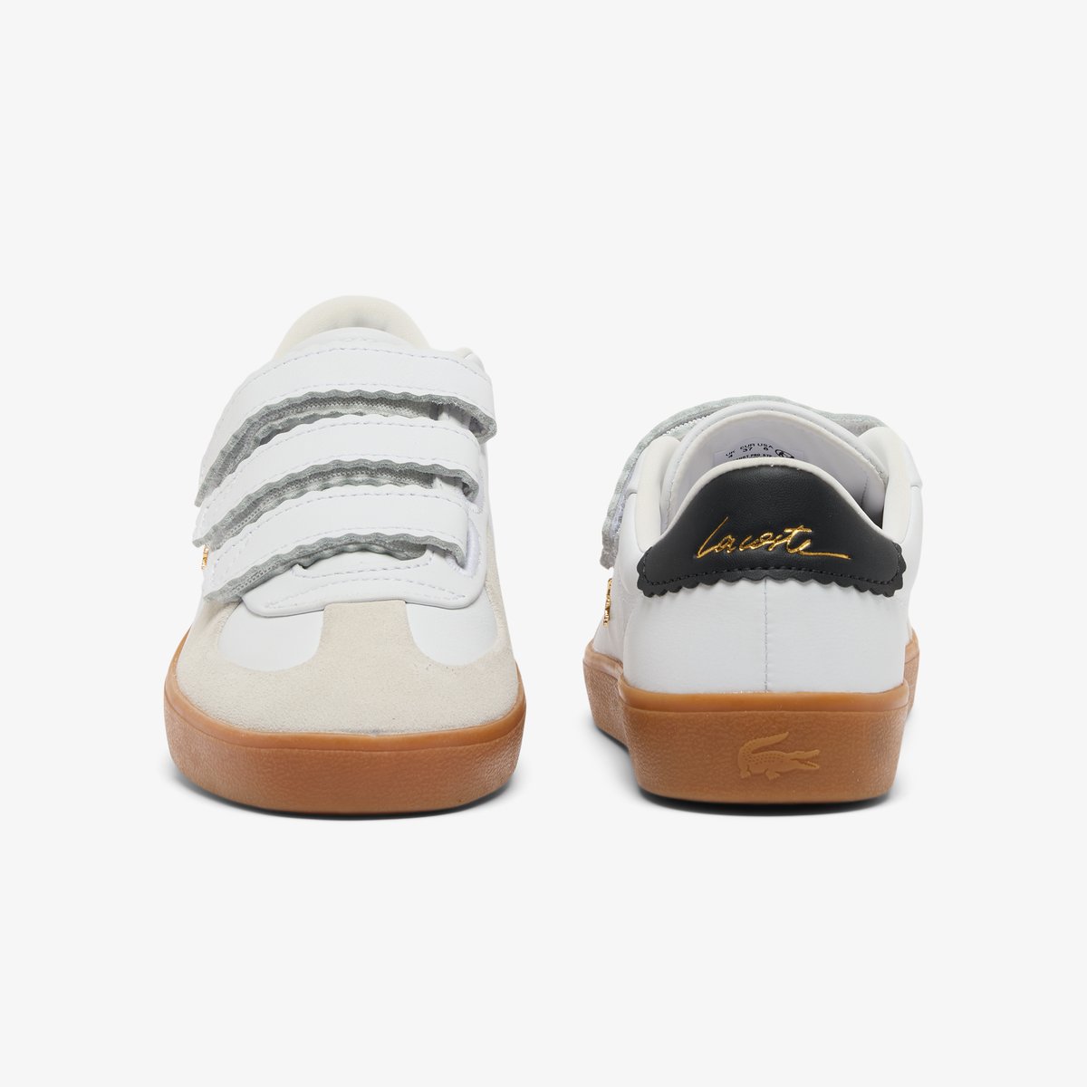 Sneakers Baseshot Pro Strap femme en suède blanc-147, LACOSTE