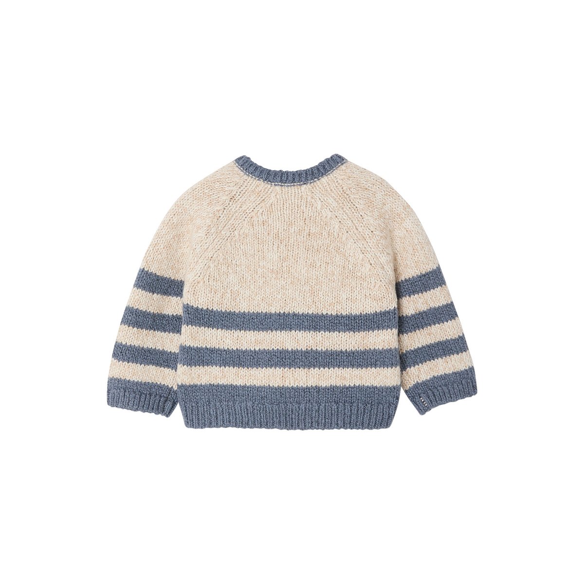 Pull tricot beige chiné, VERTBAUDET