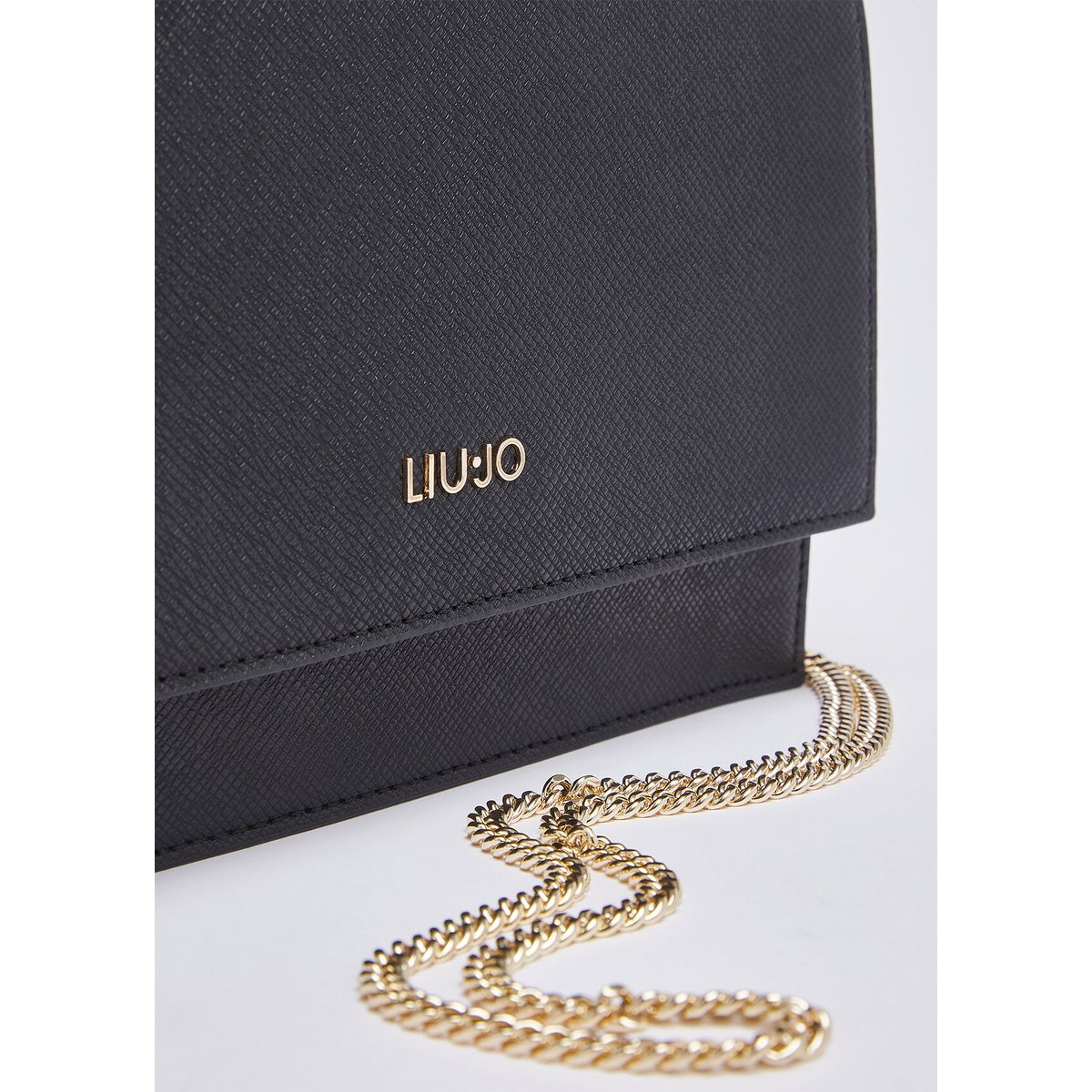 Sac à bandoulière format mini noir, LIU JO