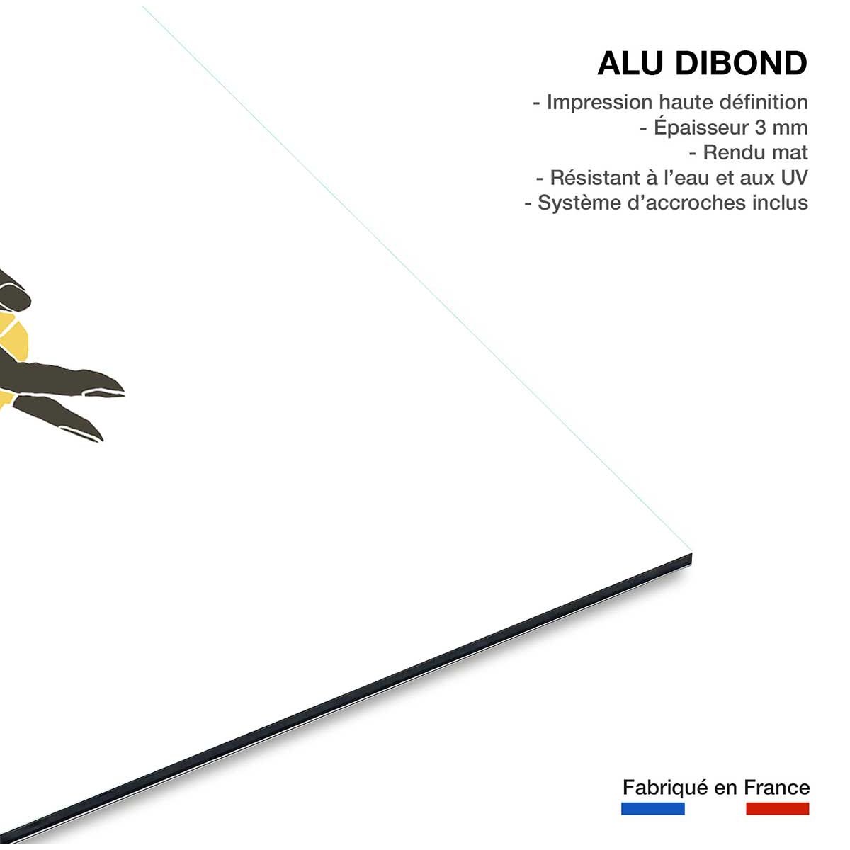 Tableau Tiens moi la main tableau alu dibond, HEXOA