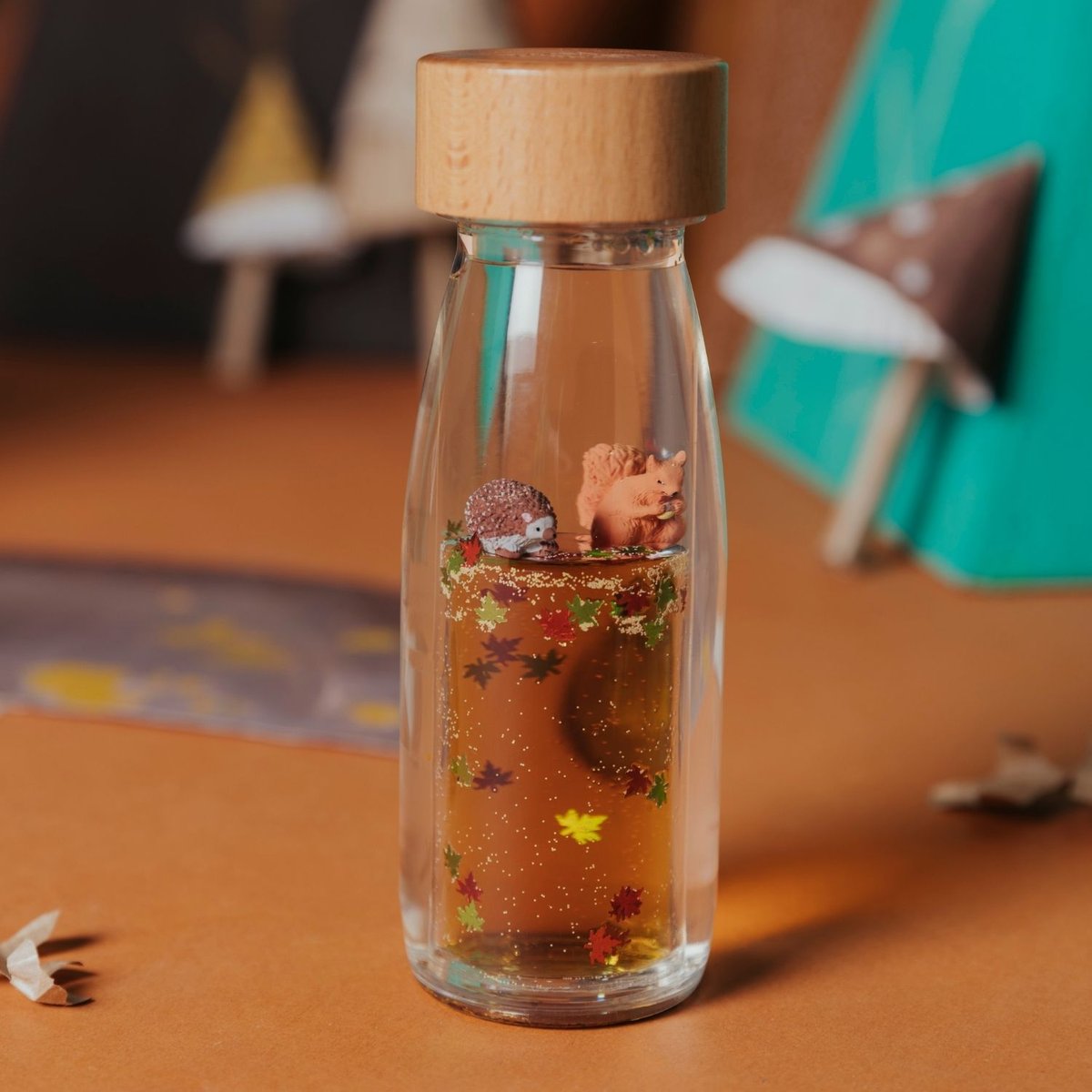 Bouteille sensorielle brun, PETIT BOUM