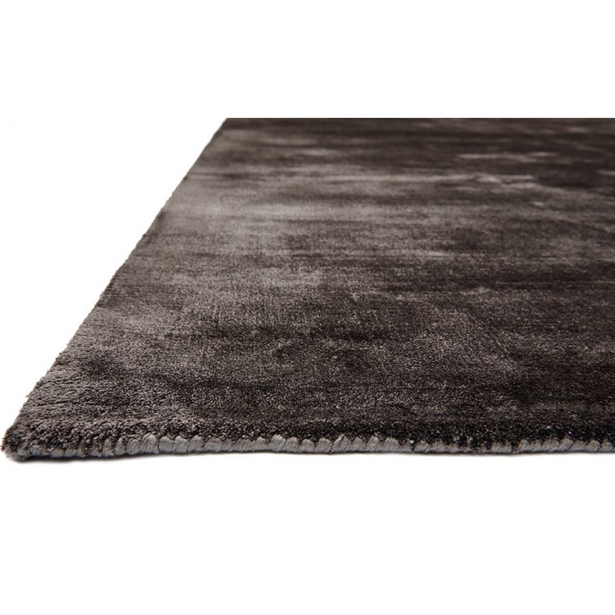 Tapis salon et chambre fait main TITANE noir, NOVATREND