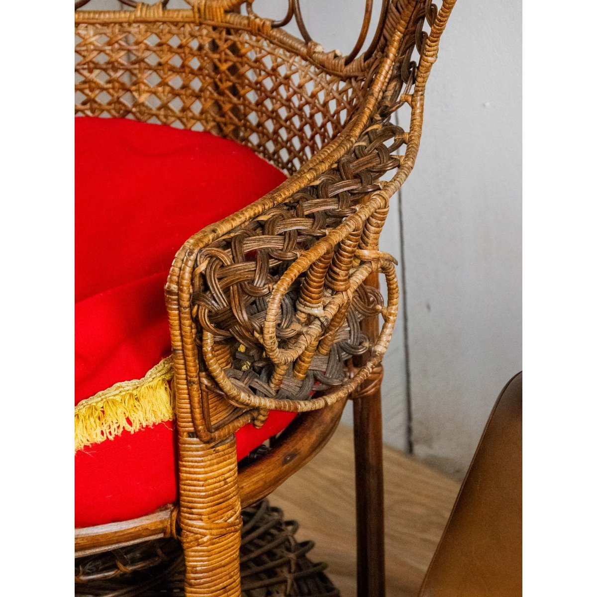 Fauteuil en rotin Emmanuel N°15 - Bon état naturel, DEBONGOUT