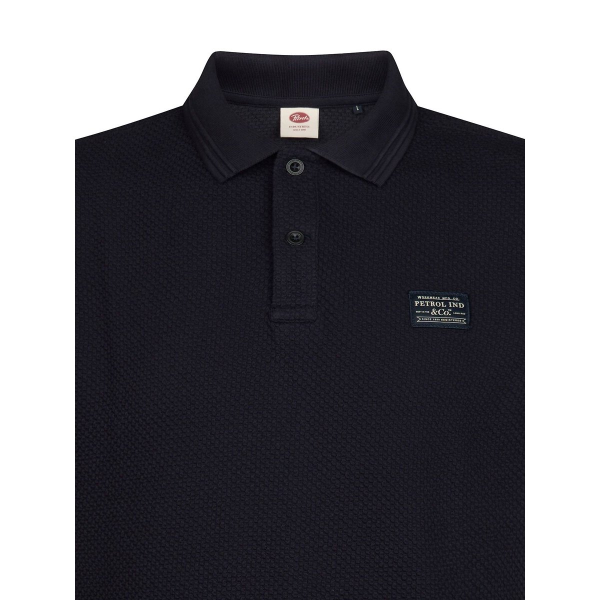 Polo droit, manches courtes bleu marine, PETROL INDUSTRIES
