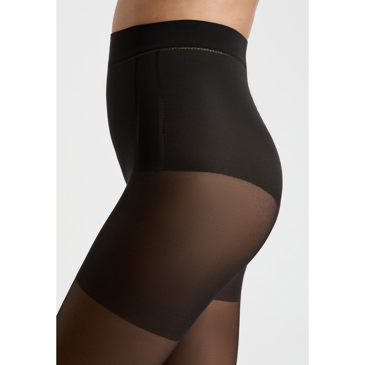 Collant sculptant semi opaque - 15 Deniers 15D 3A noir, ETAM