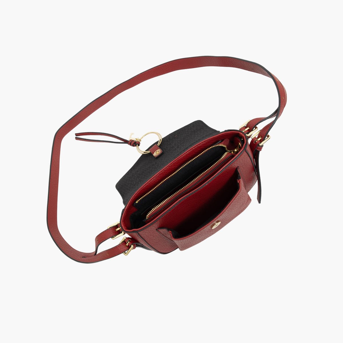 Sac porté épaule  Tatjana doré,rouge, LOLLIPOPS
