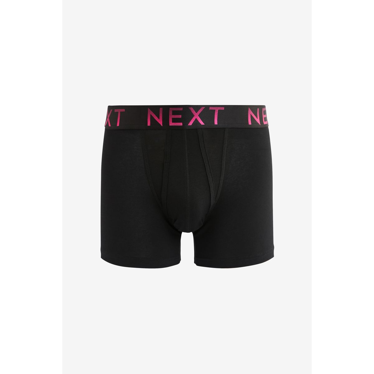 Boxers ouverture sur le devant, lot de 10 ceintures noires à texte ombré brillant, NEXT