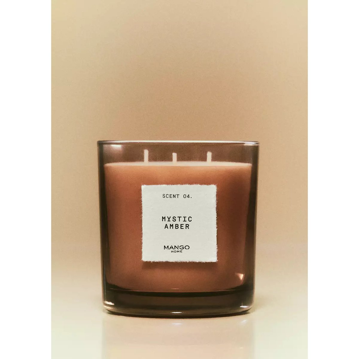 Bougie parfumée MYSTIC AMBER 500 g marron, MANGO HOME