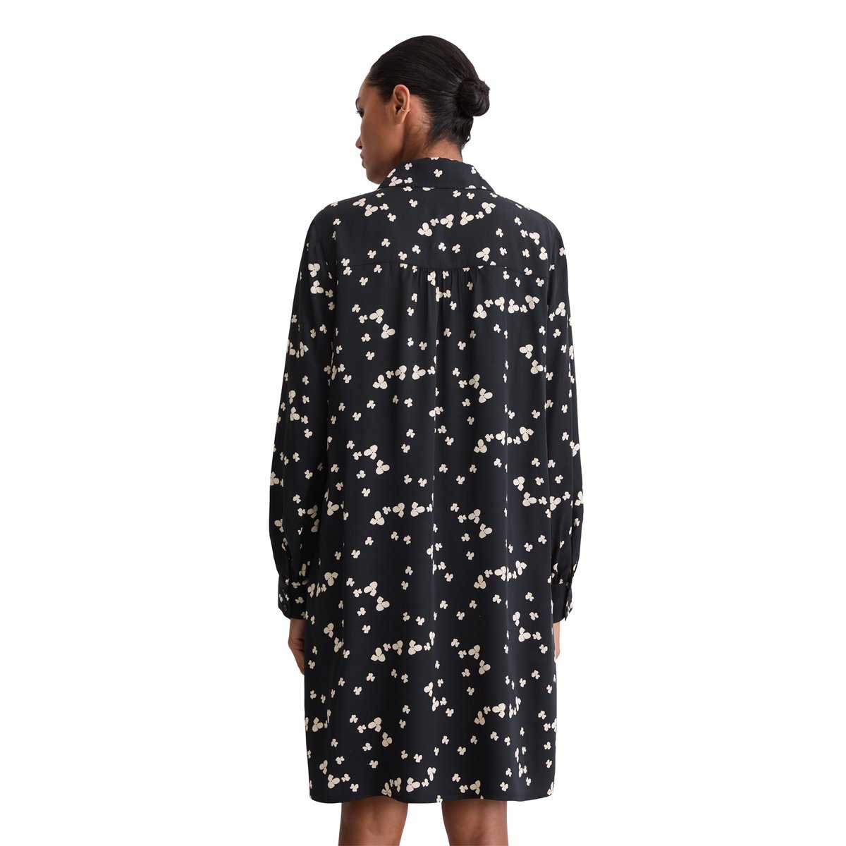Robe imprimée loose en LENZING™ ECOVERO™ bleu foncé, MARC O'POLO