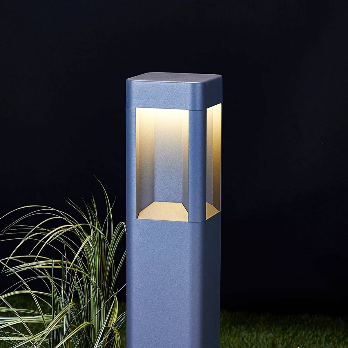 Luminaire extérieur en aluminium moderneLED anthracite, LUCANDE