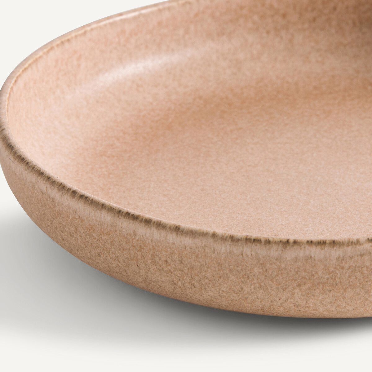 Lot de 4 assiettes à pâtes en grès, Gandra rose des sables, AM.PM