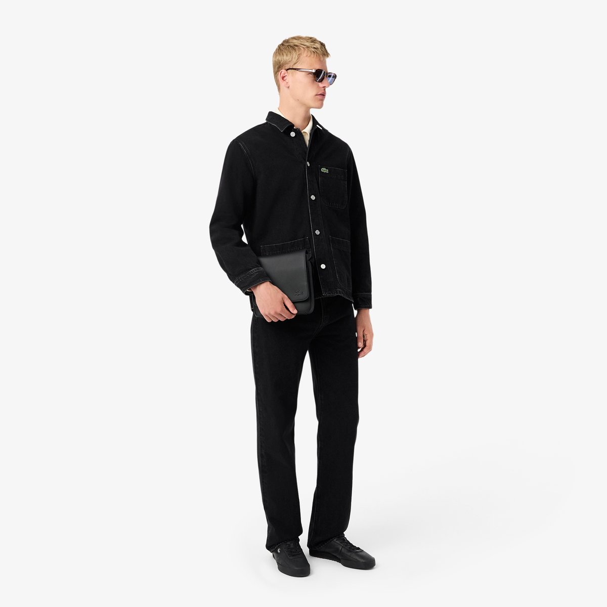 Sacoche à rabat Men's Classic noir-000, LACOSTE