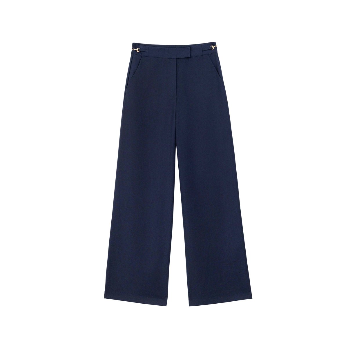 Pantalon droite uni PAOLIN 25-marine, LA PETITE ETOILE