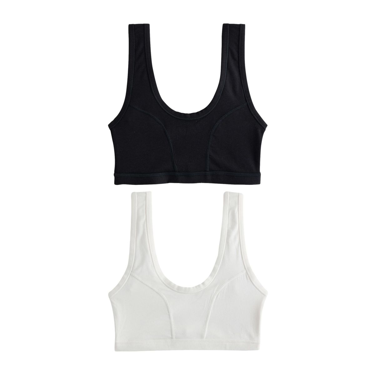 Soutien-gorge kind to skin, lot de 2 noir/crème, NEXT