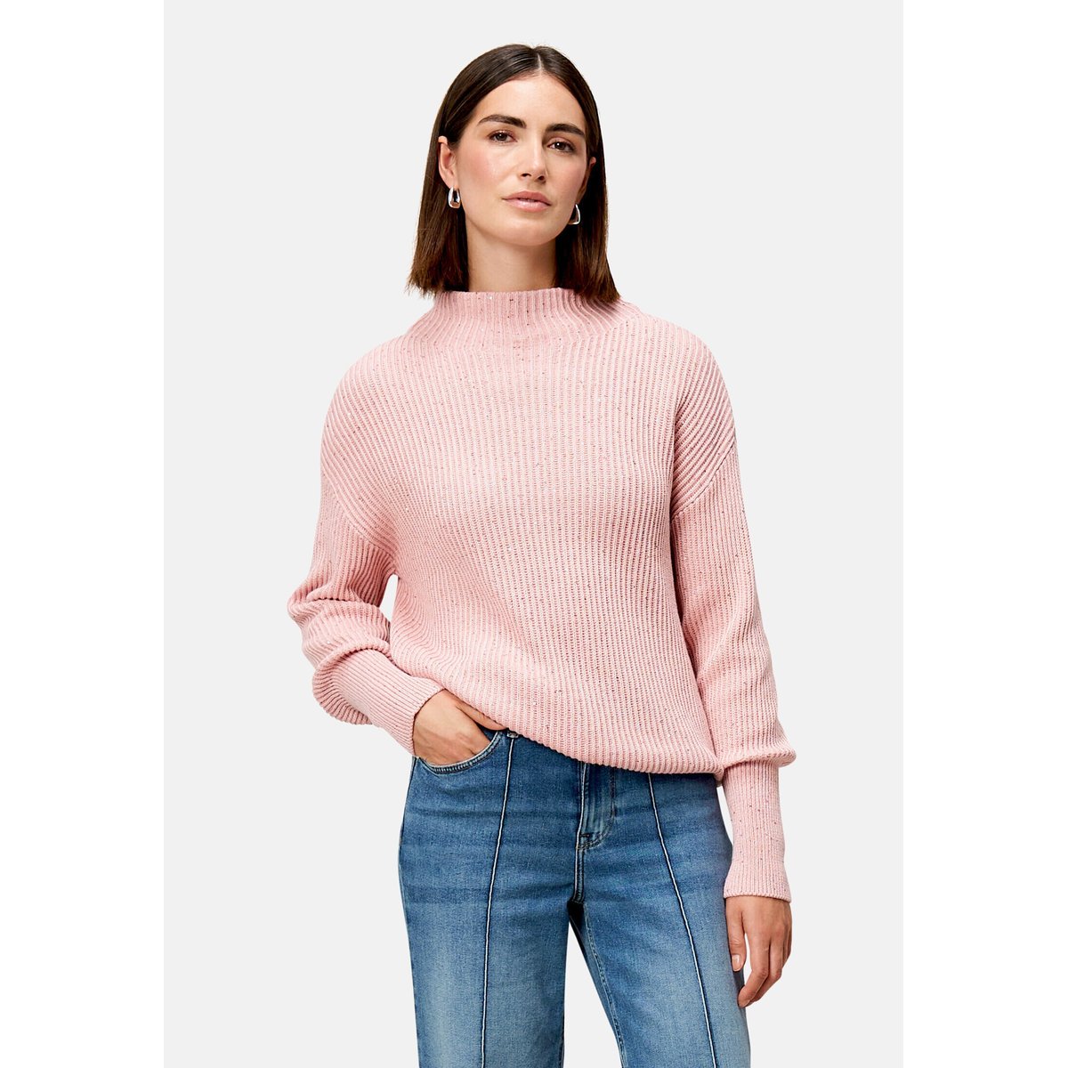 Pull en maille mit pailletten rosros, ZERO