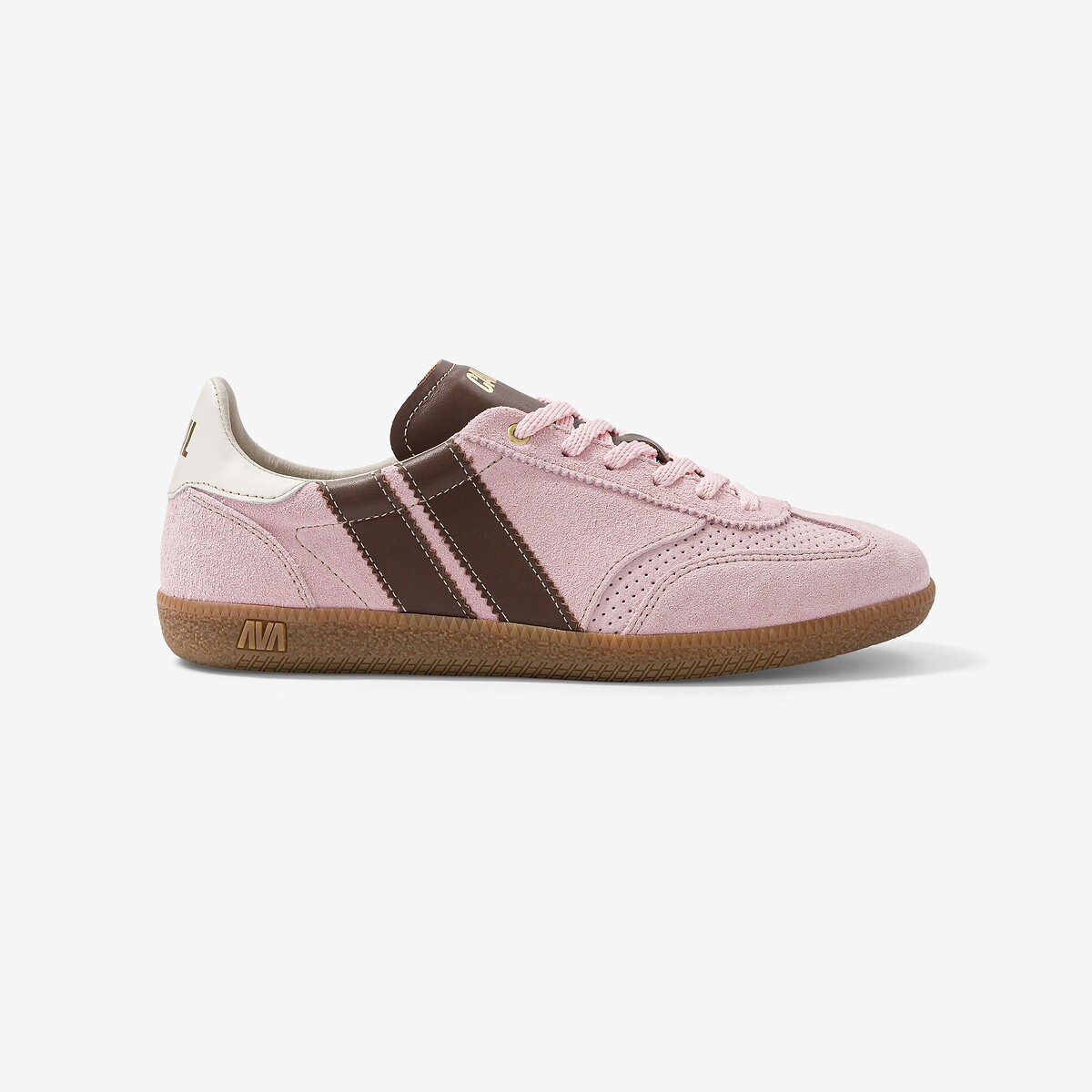 Baskets en cuir rose, CAVAL