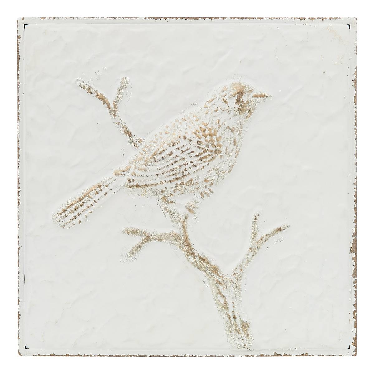 Décoration murale oiseau en métal peint VARO modèle b, ATMOSPHERA