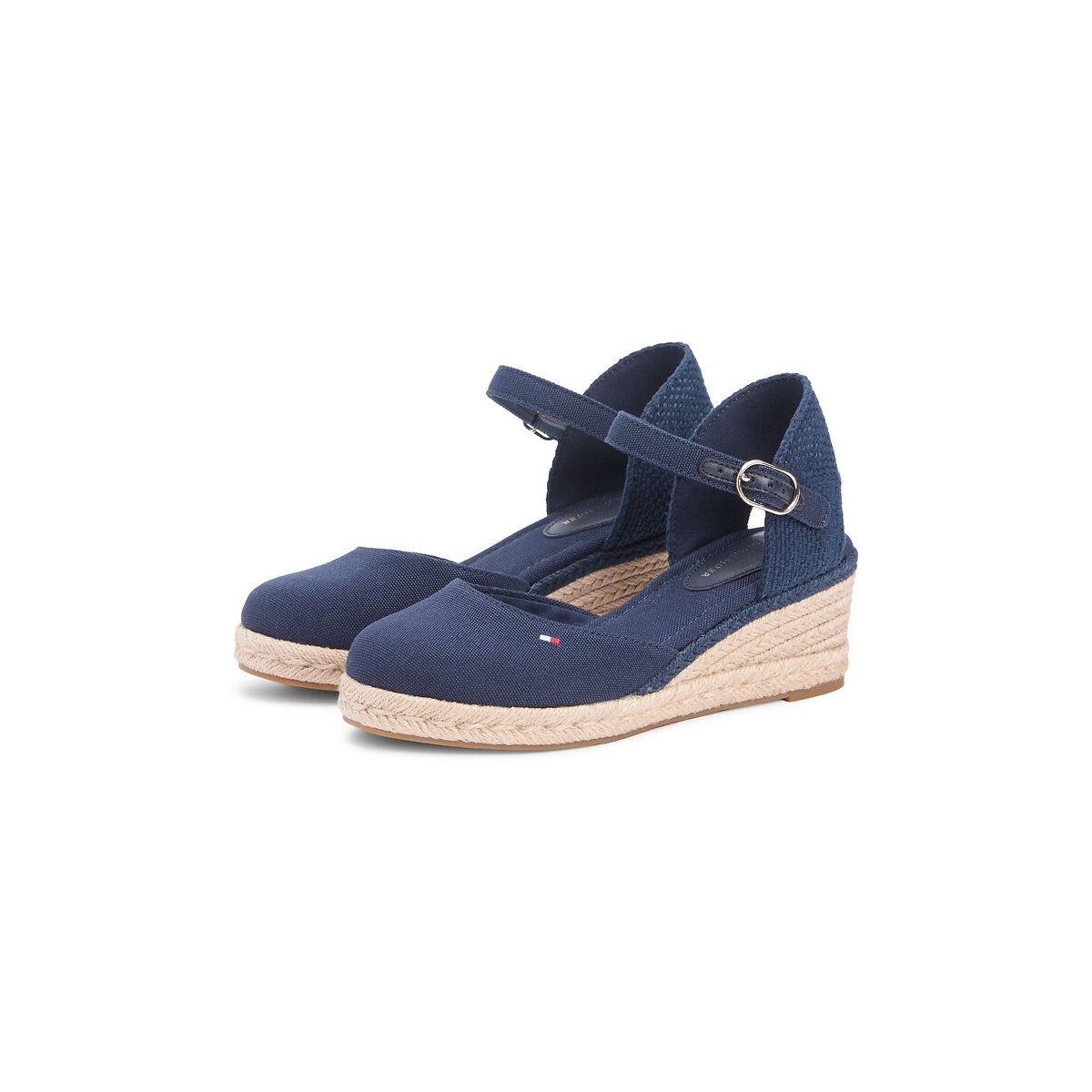 Sandales compensées fermées bleu marine, TOMMY HILFIGER