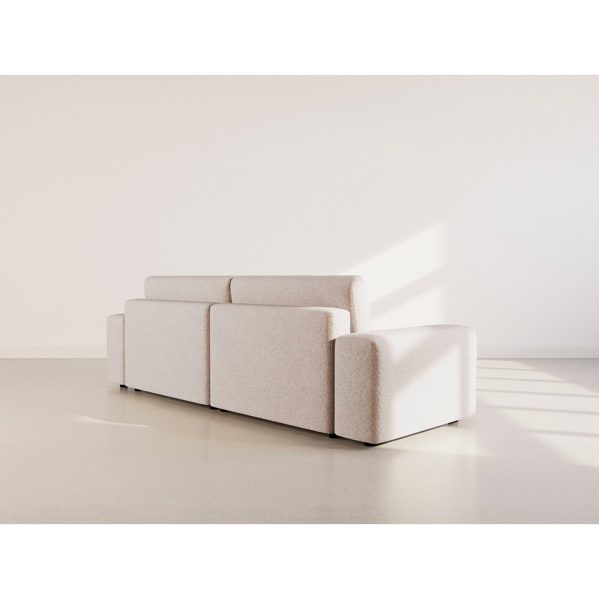 Canapé d'Angle Convertible 4 places - CONSTANCE beige, BEST MOBILIER