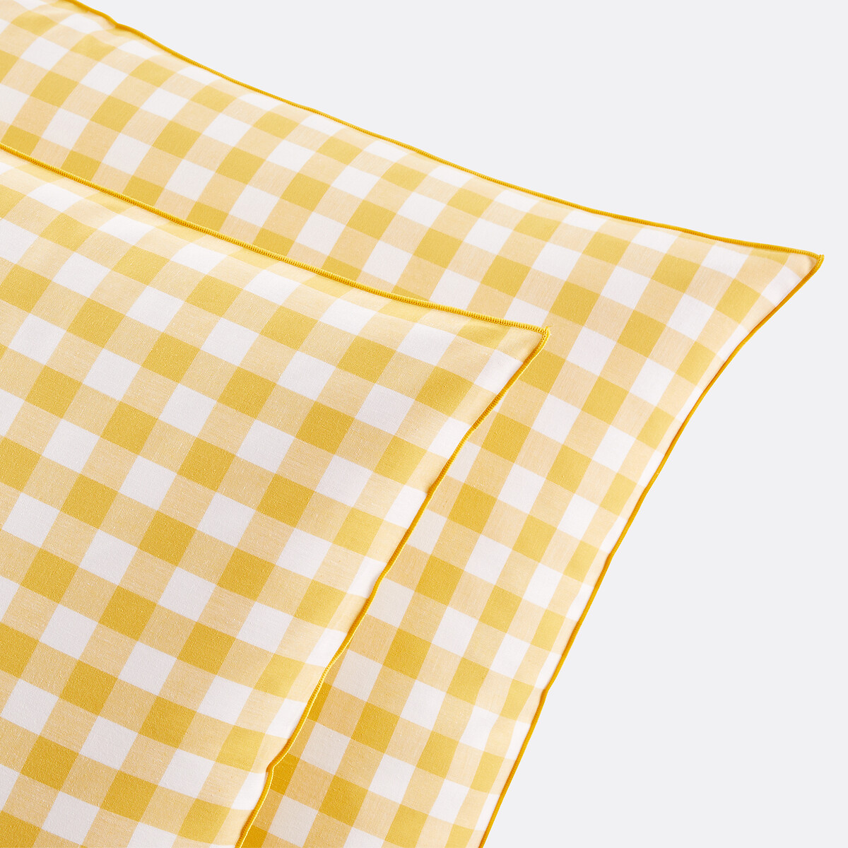 Fronha de almofada em algodão, Veldi amarelo vichy amarelo, LA REDOUTE INTERIEURS