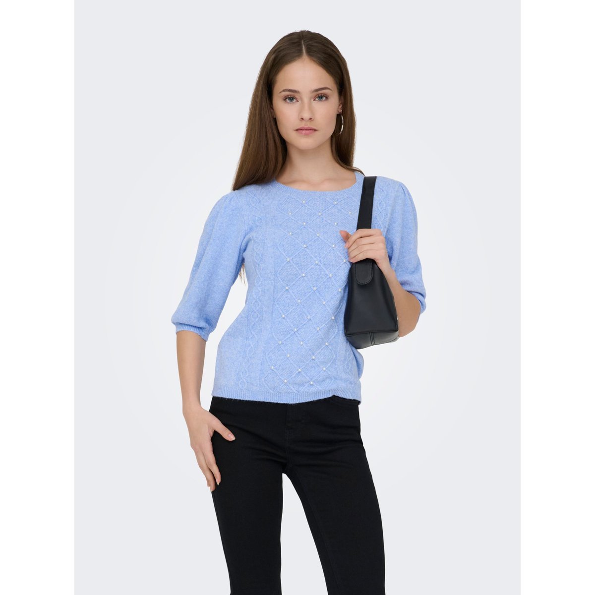 Pull En Maille ultramarine, ONLY