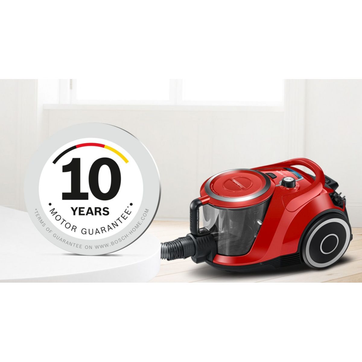 Aspirateur sans sac GS41 pro animal BGS41PET1 rouge, BOSCH