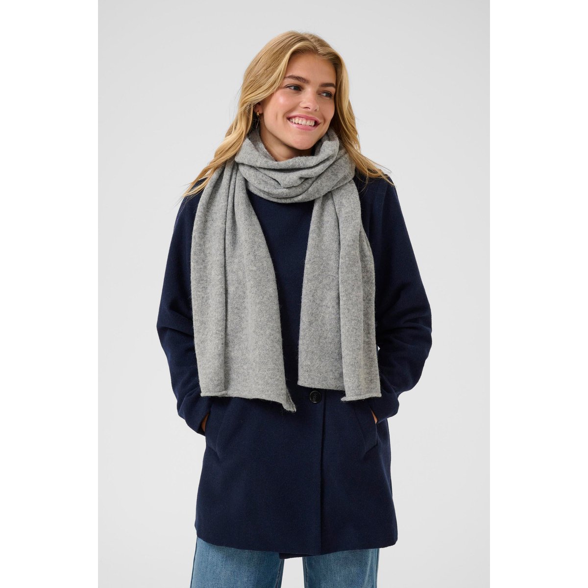 Écharpe gris grey melange, KAFFE