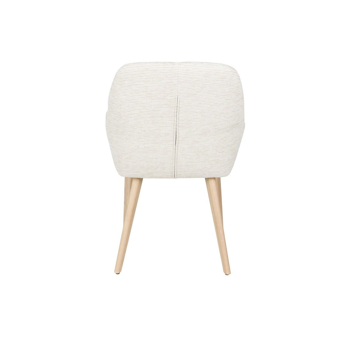 Chaise design en tissu (lot de 2) blanc, BOITE A DESIGN