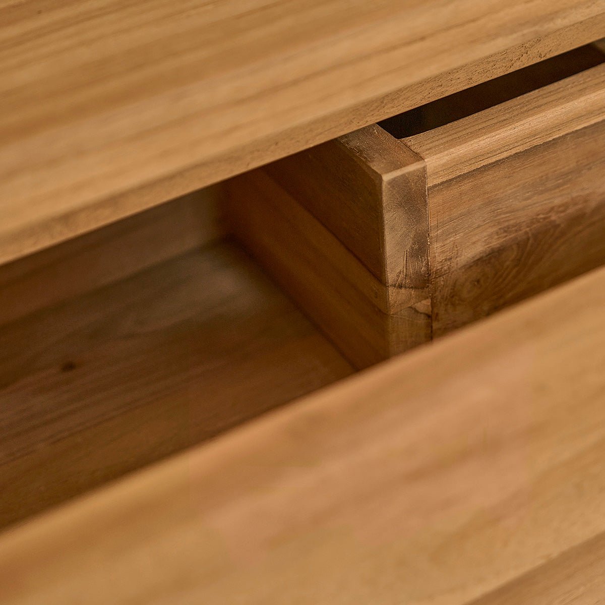 Meuble sous vasque en teck recyclé massif 150 cm NAHELE naturel, BERAH GETAH