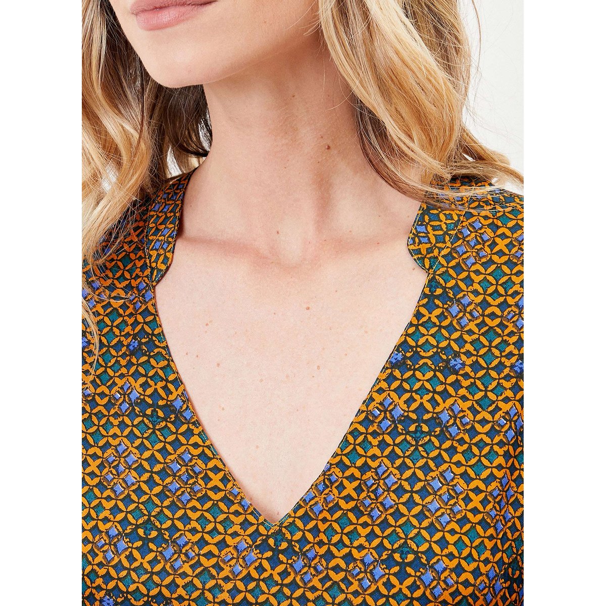 Robe imprimée ample SILENE jaune paon, LA FIANCÉE
