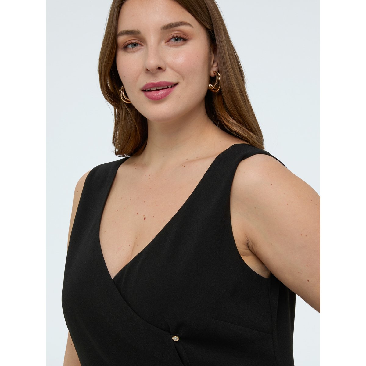 Robe fourreau avec boutons bijoux - GLAM noir, FIORELLA RUBINO