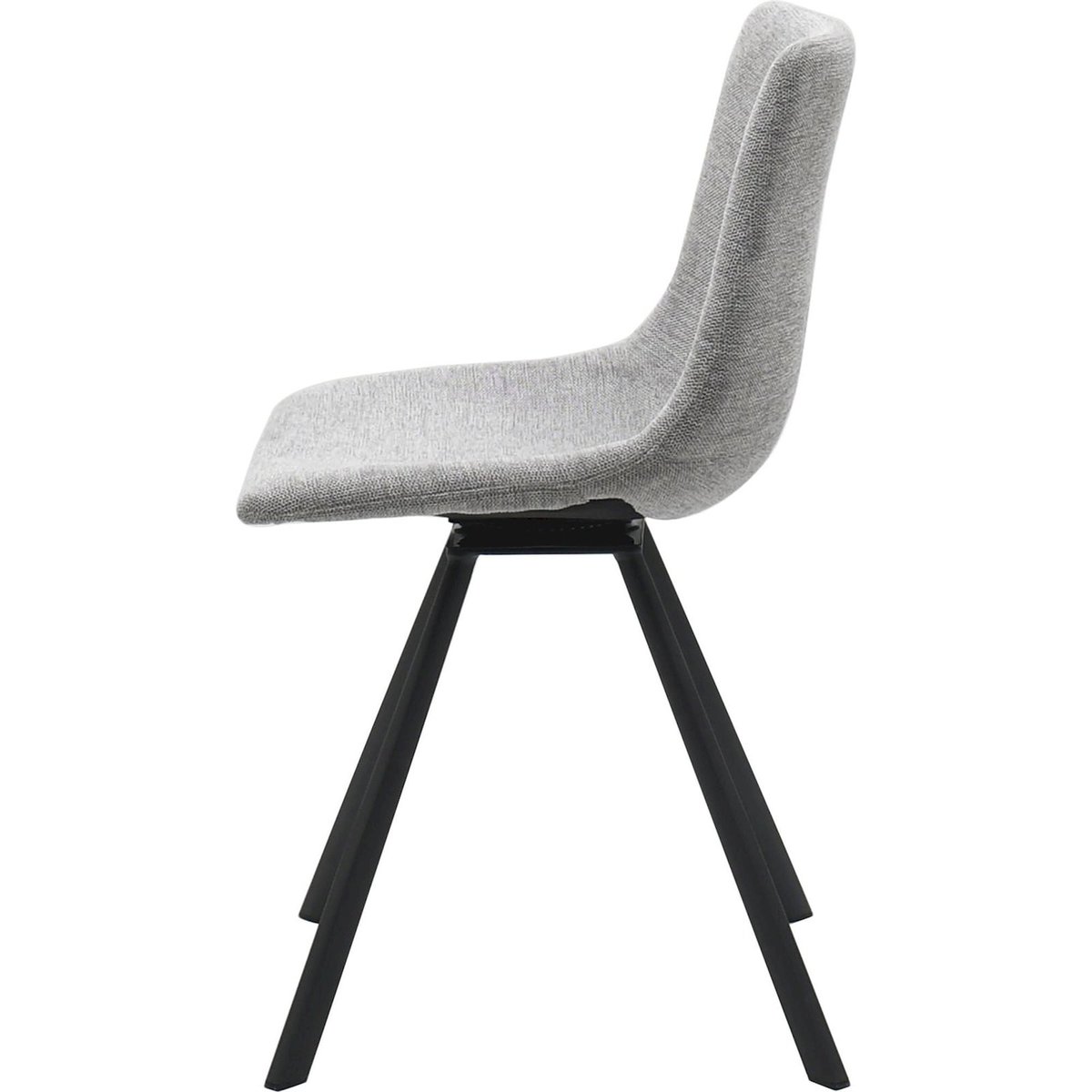 Chaise pivotante tissu collection YUKON gris clair et noir, RECOLLECTION