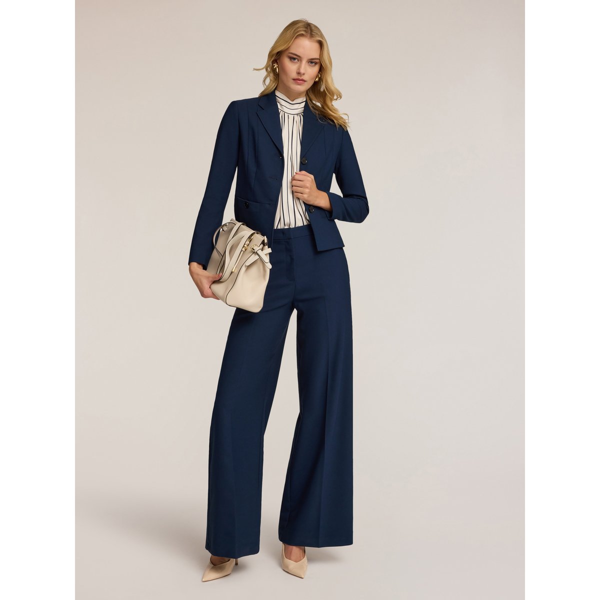 Veste blazer courte bleu, MOTIVI