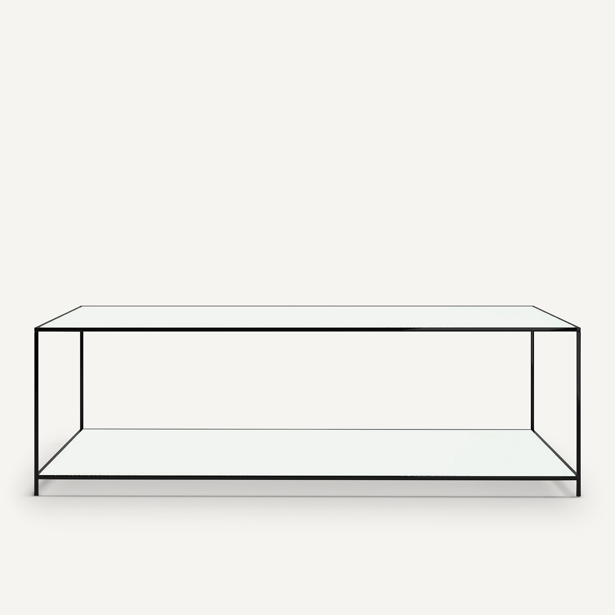 Table basse carrée verre trempé, Sybil transparent, AM.PM