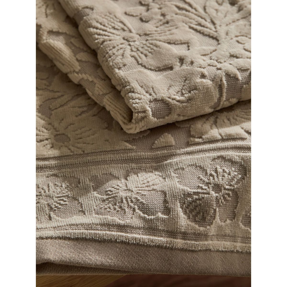 Serviette à fleurs style champêtre naturel, NEXT