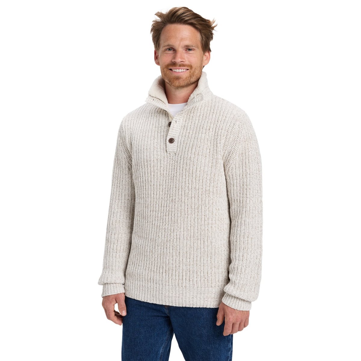 Pull BOULEVARD DES PLAGES blanc snow white heather, QUIKSILVER